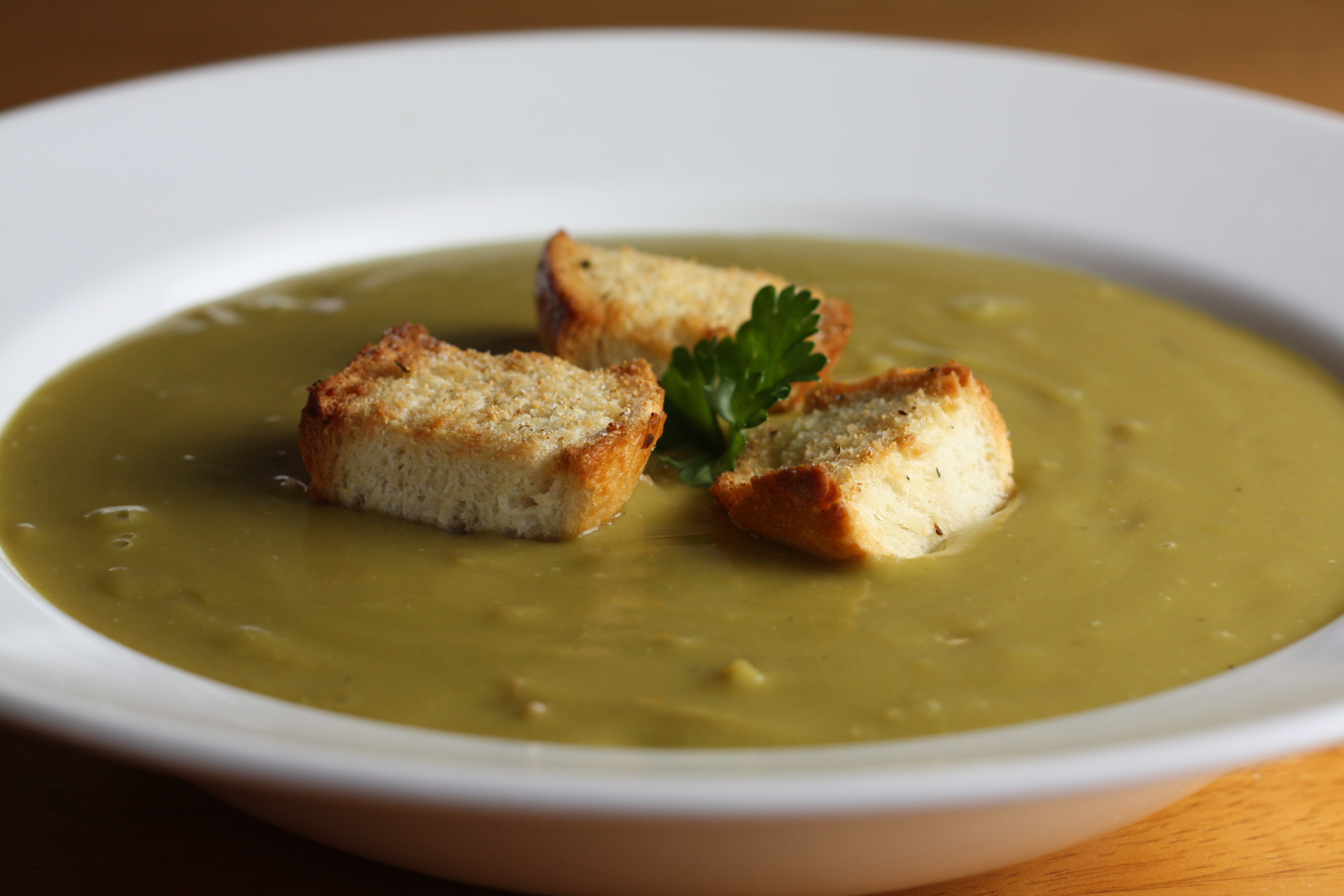 Simple Green Split Pea Soup Lovely Food Blog