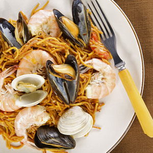 Fideos with Seafood