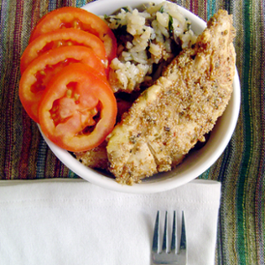 Poppy-seed crusted Chicken