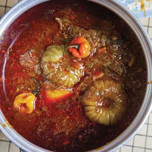 Soupoukandia (Okra And Seafood Stew)