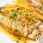 Fish Fillets and Lemon Butter Sauce