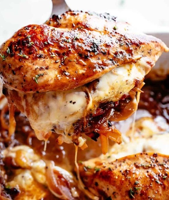 Chicken Casserole Stuffed With French Onion