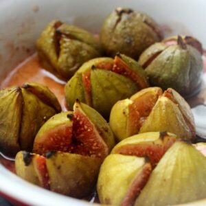 Spiced Baked Figs with Vanilla Mascarpone