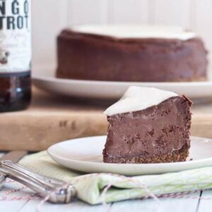 Chocolate Stout Cheesecake With Pretzel Crust