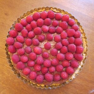 Chocolate Raspberry Cheesecake Tart
