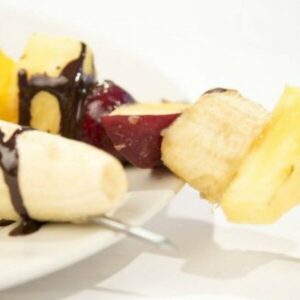 Grilled Fruit Kabobs with Chocolate Recipe